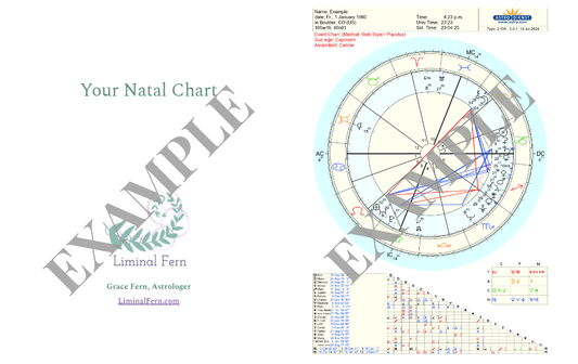 Natal Astrology Chart Reading